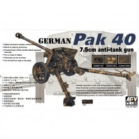 1:35 German PaK40 75mm Anti-Tank Gun Military Model Kit