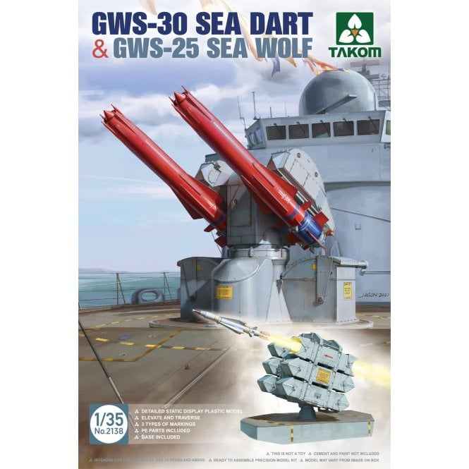 1:35 GWS-30 Sea Dart & GWS-25 Sea Wolf Model Ship Kit 