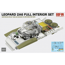 1:35 Interior detail set for LEOPARD 2A6 RM5065 & RM5076 Military Model Kit