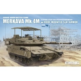 1:35 Israel Main Battle Tank Merkava Mk.4M w/Roof-Mounted Slat Armor Military Model Kit