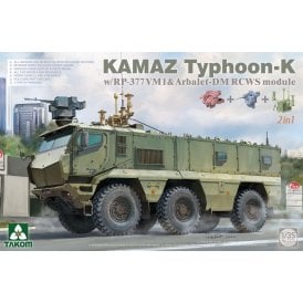 1:35 KAMAZ Typhoon-K w/ RP-377VM1 & Arbalet 2 in 1 Model Military Kit
