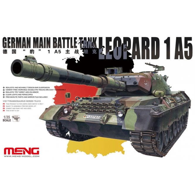 1:35 Leopard 1 A5 MBT Military Model Kit