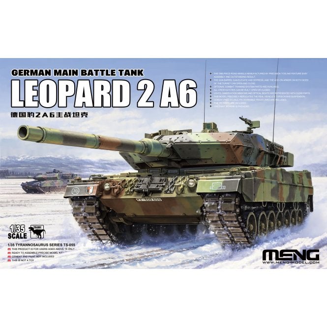 1:35 Leopard 2 A6 Tank Military Model Kit
