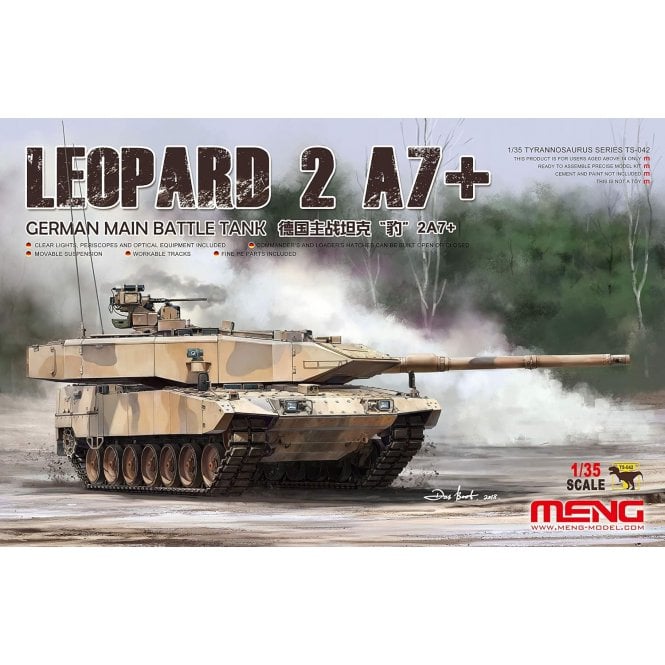 1:35 Leopard 2 A7+ German MBT Military Model Kit