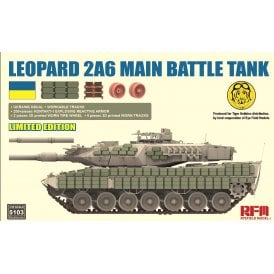 1:35 Leopard 2A6 Main Battle Tank Ukraine Military Model Kit