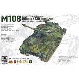 1:35 M108 105mm / L30 Self-Propelled Howitzer Military Model Kit