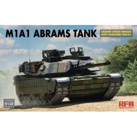 1:35 M1A1 Abrams Tank Ukraine Update Version with workable tracks Military Model Kit