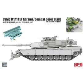 1:35 M1A1 FEP Abrams/Combat Dozer Blade with workable track links Military Model Kit