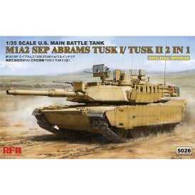 1:35 M1A1/ M1A2 TUSK with Full Interior Military Model Kit