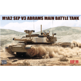1:35 M1A2 SEP V3 ABRAMS Main Battle Tank Military Model Kit