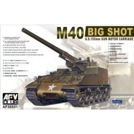1:35 M40 'Big Shot' 155mm Gun Motor Carriage Military Model Kit