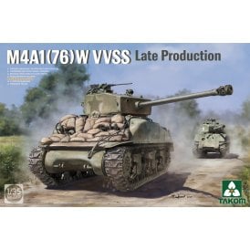 1:35 M4A1(76w) VVSS Sherman Late Production Tank Military Model Kit