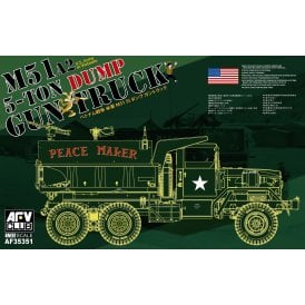 1:35 M51A2 5-ton 6x6 Dump Gun Truck Military Model Kit