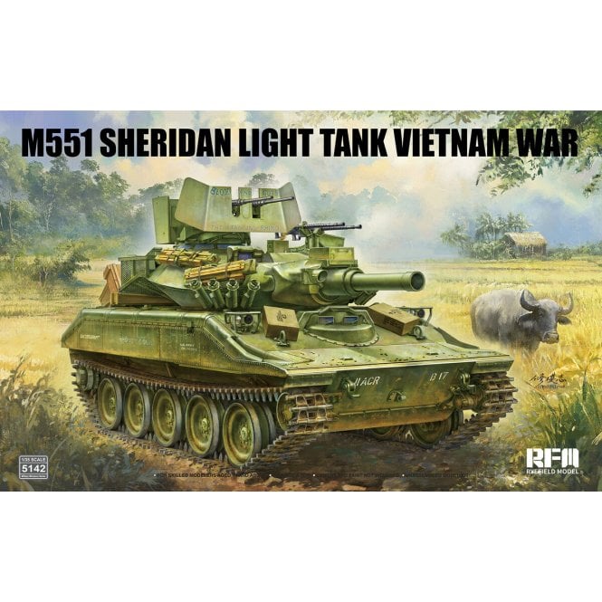 1:35 M551 Light Tank SHERIDAN Vietnam War Military Model Kit