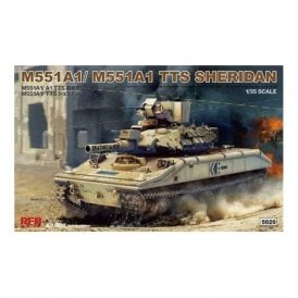 1:35 M551A1/ A1TTS Sheridan 2 in 1 Military Model Kit