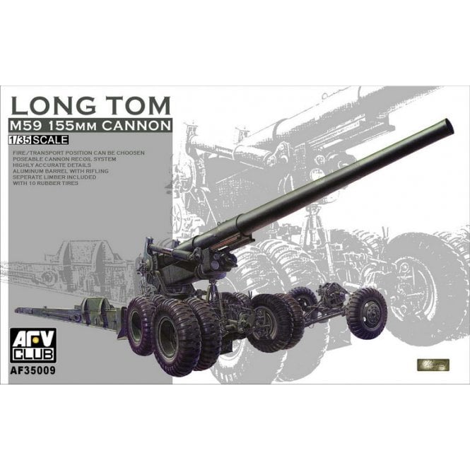 1:35 M59 155mm Long Tom Military Model Kit