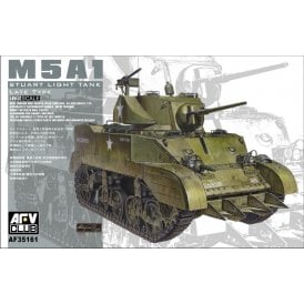 1:35 M5A1 Stuart Light Tank (late) Military Model Kit
