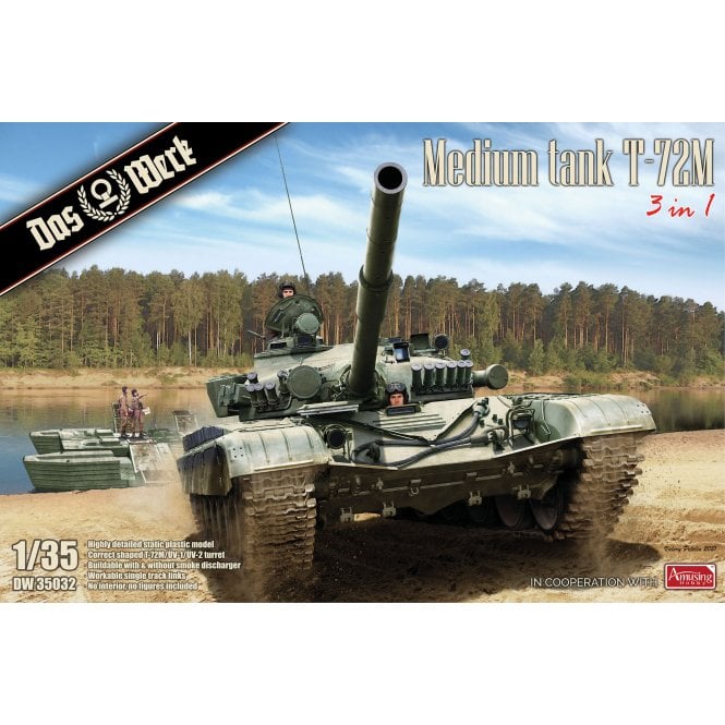 1:35 Medium Tank T-72M Military Model Kit