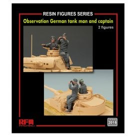 1:35 Observation German Tank Man and Captain (2 resin figures) Military Model Kit