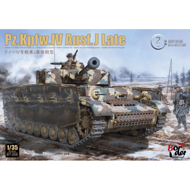 1:35 Pz.Kpfw.IV Ausf.J Late w/Workable Track Links Military Model Kit