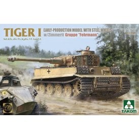 1:35 Pz.Kpfw. VI Ausf. E Tiger I Early Prod. With Steel rollers & Zimmerit Gruppe Fehrmann Tank Model Kit