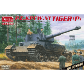 1:35 PzKpfwg.VI Tiger(P) Truppenübfhz. FULL INTERIOR Military Model Kit