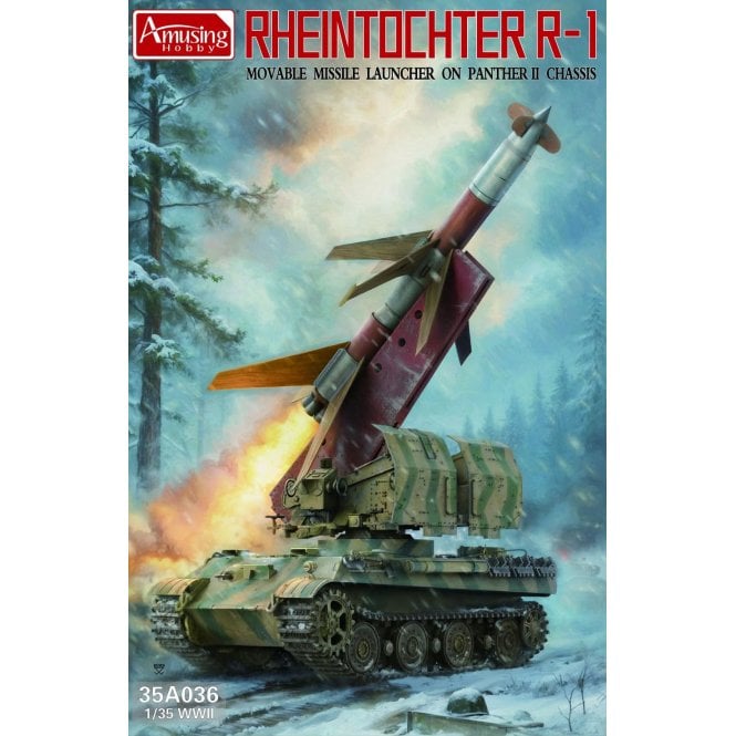 1:35 Rheintochter R-1 on Panther II chassis Military Model Kit
