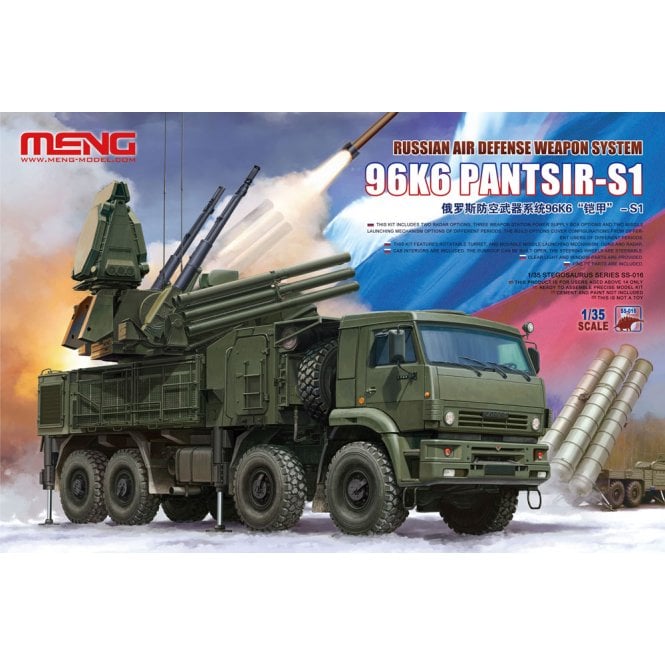 1:35 Russian Air Defense Weapon System 96K6 Pantsir-S1 Military Model Kit