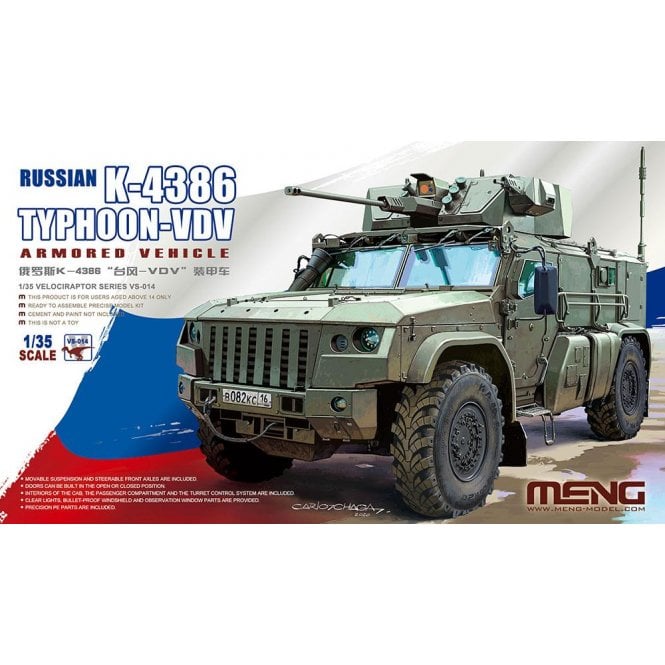 1:35 Russian K-4386 Typhoon-VDV Armored Vehicle Military Model Kit