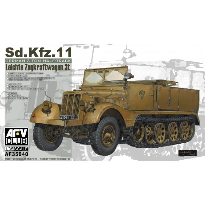 1:35 Sd.Kfz. 11 Leichter Zugkraftwagen 3t Half Track Military Model Kit
