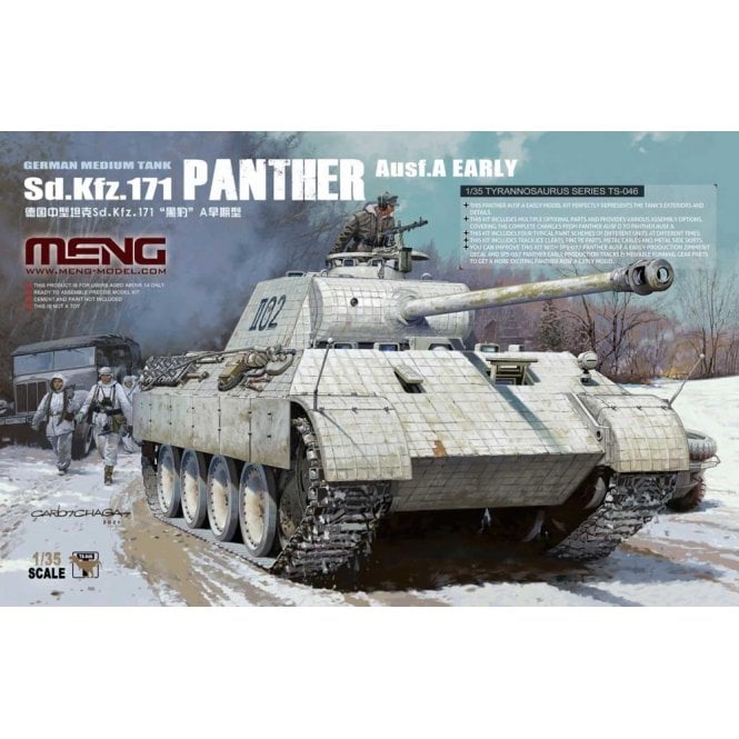 1:35 Sd.Kfz 171 Panther Ausf. A early Tank Military Model Kit
