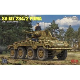 1:35 Sd.Kfz.234/2 PUMA W/Engine Parts Military Model Kit