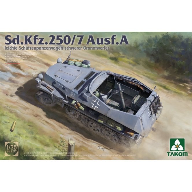 1:35 Sd.Kfz. 250/7 leichter Schützenpanzerwagen mit Granatwerfer Model Military Kit