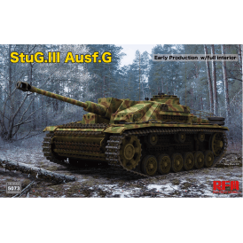 1:35 StuG. III Ausf. G Early Production with full interior & workable track links Military Model Kit