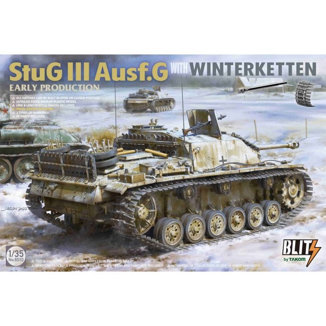 1:35 StuG.III Ausf.G early production with winter chains Model Military Kit