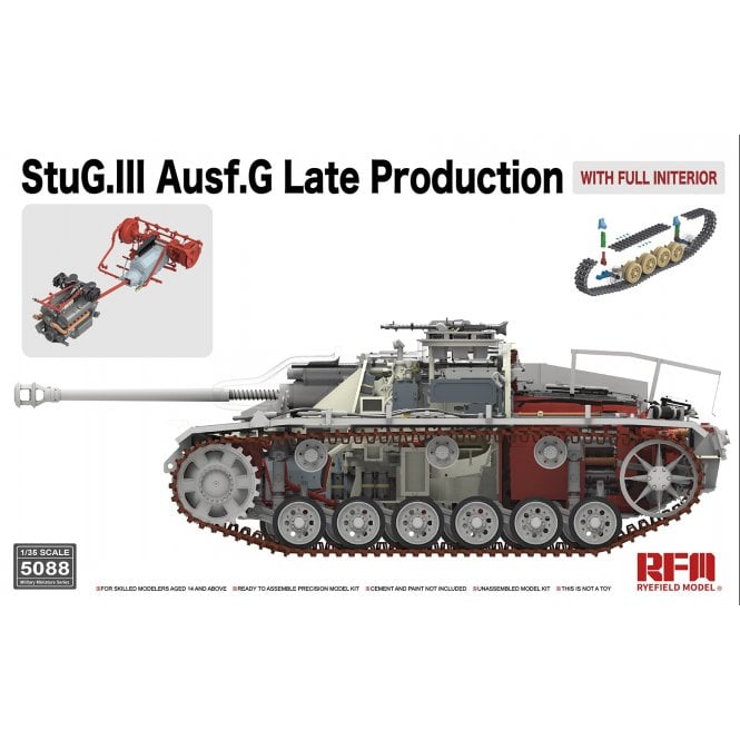 1:35 StuG.III Ausf.G Late Production with full interior Military Model Kit