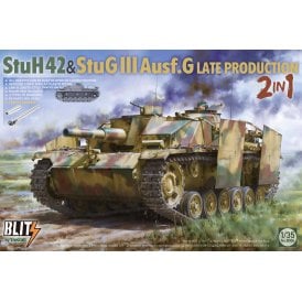 1:35 StuH42 & StuG III Ausf.G Late Production 2 in 1 Model Military Kit