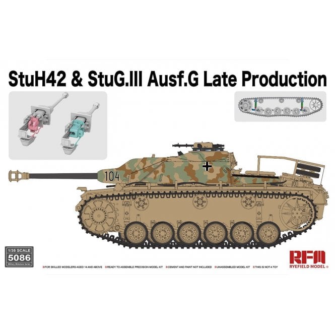 1:35 StuH42 & StuG.III Ausf.G Late Production Military Model Kit