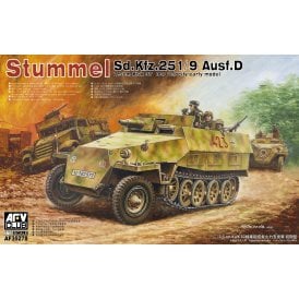 1:35 STUMMEL Sd.Kfz.251/9 Ausf.D 7.5 CM Kwk 37 Low Velocity Early Military Model Kit