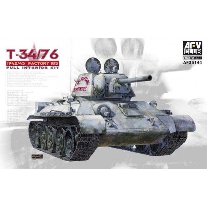 1:35 T-34/76 1942 / 43 No.183 w/ full Interior Military Model Kit