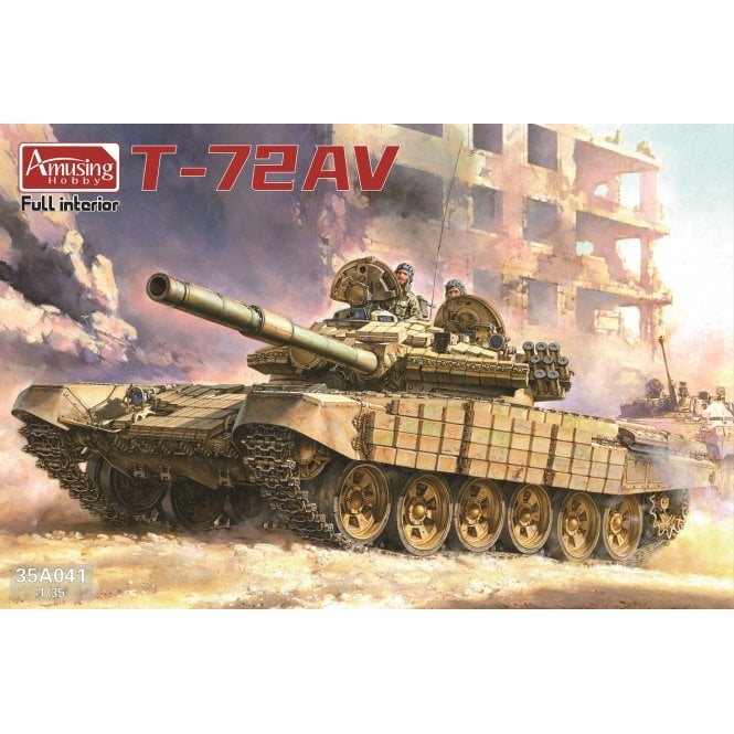 1:35 T-72 AV (Full interior) Tank Military Model Kit