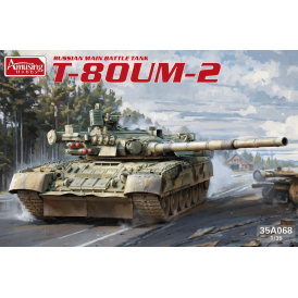 1:35 T-80U M-2 Russian Main Battle Tank Military Model Kit