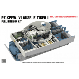 1:35 Tiger I full interior kit: Initial/ Early/ Late production 3 in 1 Military Model Kit