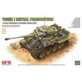 1:35 Tiger I Initial Prod. Early 1943 With Full Interior & Cutaway Parts (Upgrade Ver.) Military Model Kit
