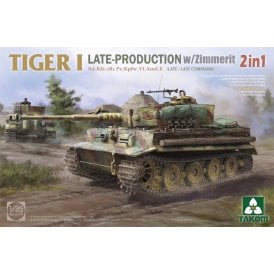 1:35 TIGER I Late Prod. w/ZIMMERIT Sd.Kfz.181 Pz.Kpfw.VI Model Military Kit
