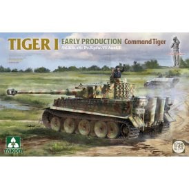 1:35 Tiger I Sd.Kfz.181 Pz.Kpfw. VI Ausf.E Early Prod. Command Tiger Tank Military Model Kit
