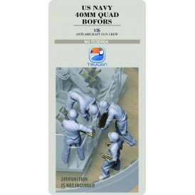 1:35 U.S Navy Bofors Gun Crew Figure Set 4 Model Kit