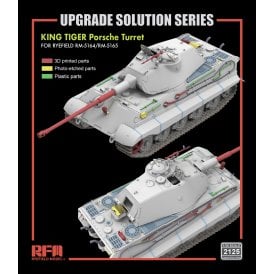 1:35 Upgrade Set 5164/5165 King Tiger Porsche Turret Upgrade Kit