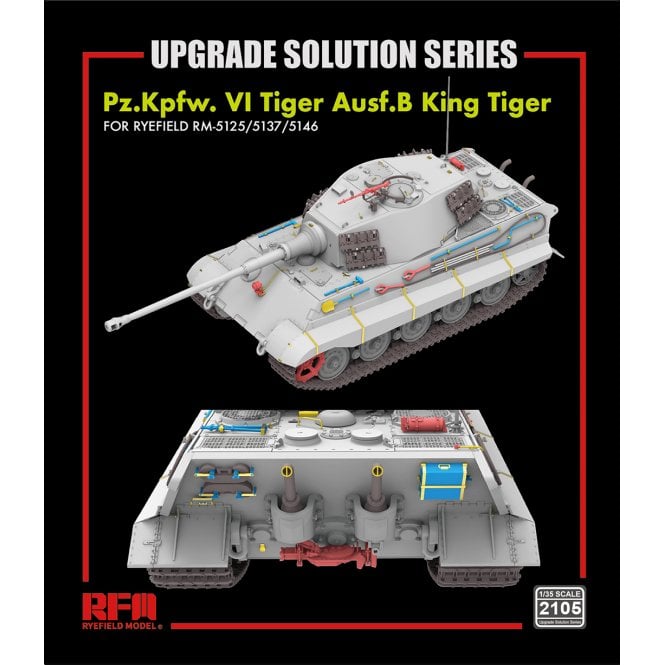 1:35 Upgrade set for King Tiger for RM5125/5137/5146s Military Model Kit