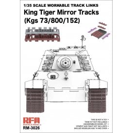 1:35 Upgrade Set - Workable track links, King Tiger Mirror Tracks (Kgs 73/800/152) Model Kit